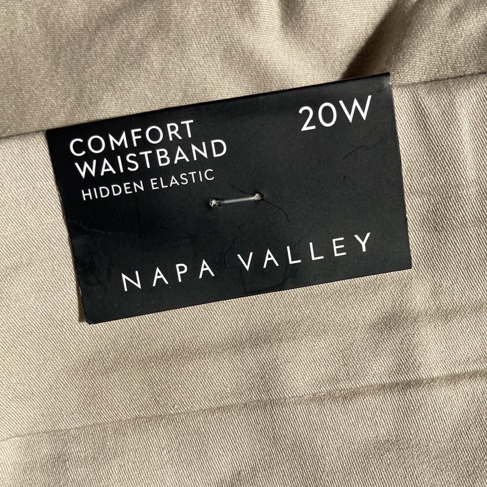 Napa Valley stonewall tan pull on short with stretch and pocket 20W - Picture 4 of 15